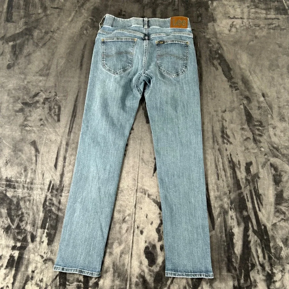 Lee Extreme Motion MVP Jeans Mens 30x32 Blue Straight Fit Tapered Leg Stretch